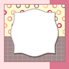 Image showing Cool template frame design for greeting card