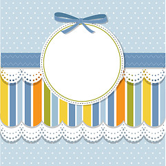 Image showing Cool template frame design for greeting card