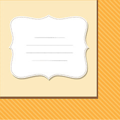 Image showing Cool template frame design for greeting card