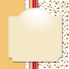 Image showing Cool template frame design for greeting card