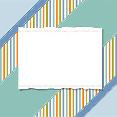 Image showing Cool template frame design for greeting card