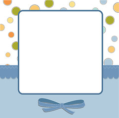 Image showing Cool template frame design for greeting card