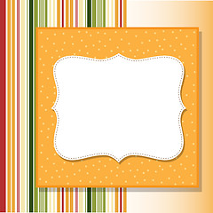 Image showing Cool template frame design for greeting card