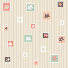 Image showing Flower seamless pattern background