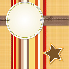 Image showing Cool template frame design for greeting card