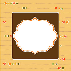 Image showing Cool template frame design for greeting card