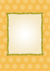 Image showing Template frame design for greeting card