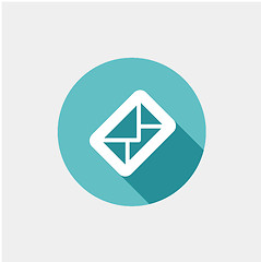 Image showing Envelope flat icon.