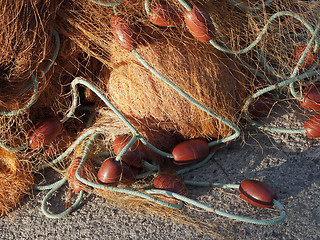 Image showing old fishing net