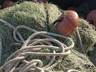 Image showing old fishing net