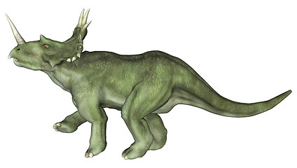 Image showing Drinking Dinosaur Styracosaurus