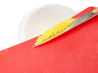 Image showing Chopped lemon zest