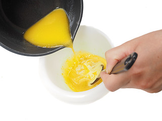 Image showing Melted butter