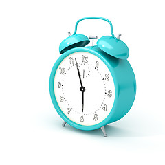 Image showing turquoise alarm clock