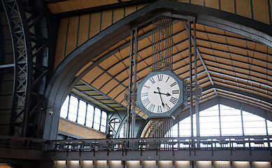 Image showing railway station big clock