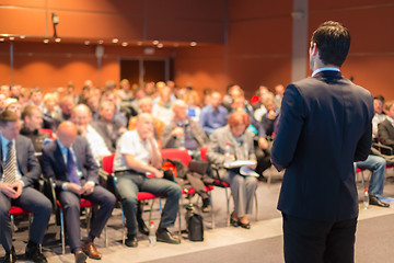 Image showing Speaker at Business Conference and Presentation.