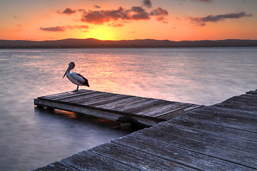 Image showing Sunset at Long Jetty, NSW Australia