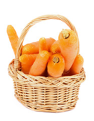 Image showing Carrot in Basket