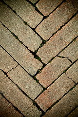 Image showing brick footpath