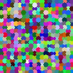 Image showing Many-colored puzzle pattern