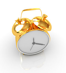 Image showing Gold alarm clock 