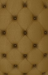 Image showing Sepia picture of genuine leather upholstery 