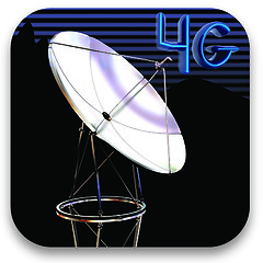 Image showing Satellite dish icon 