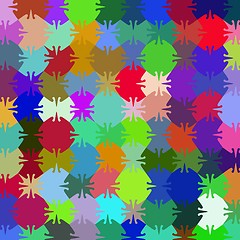 Image showing Many-colored puzzle pattern