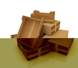 Image showing Cardboard boxes 