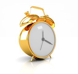 Image showing Gold alarm clock 