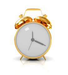 Image showing Gold alarm clock 