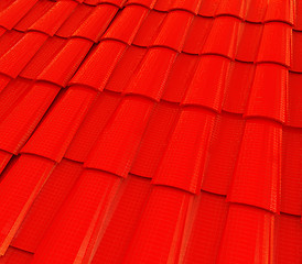 Image showing 3d roof tiles