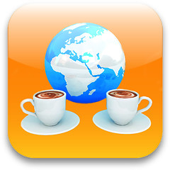 Image showing Coffee cups icon. Internet concept 
