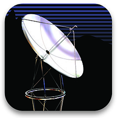 Image showing Satellite dish icon 