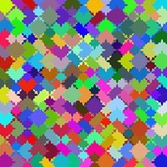 Image showing Many-colored puzzle pattern