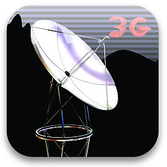 Image showing Satellite dish icon 