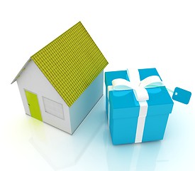 Image showing Houses and gift 