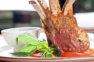 Image showing roasted lamb rib