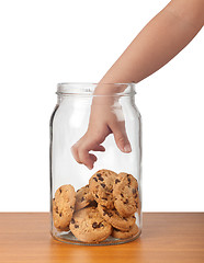 Image showing Stealing cookies