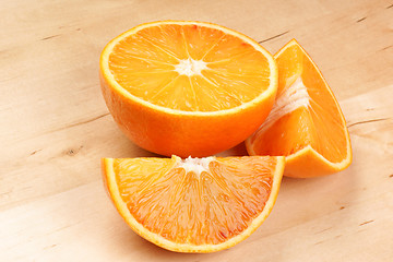 Image showing Cut orange