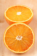 Image showing Half cut orange