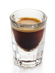 Image showing Espresso coffee glass