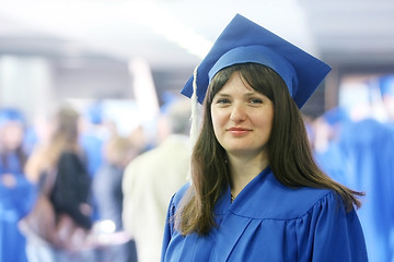 Image showing Smiling graduation girl