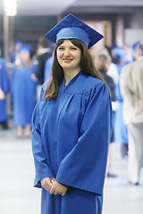 Image showing Graduation girl smiling