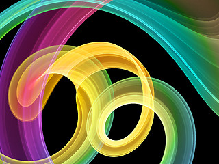 Image showing bright multicolored swirls