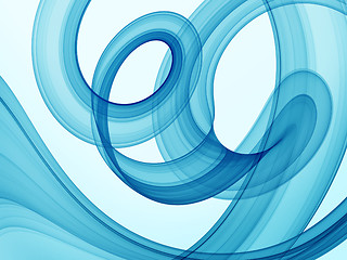 Image showing abstract blue swirls