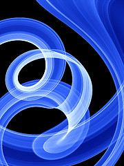 Image showing neon twirls