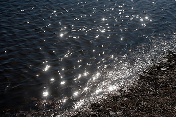 Image showing sunlight patches on water surface
