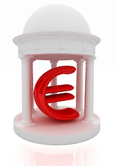 Image showing Euro sign in rotunda 