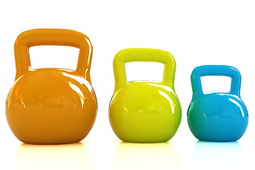 Image showing Colorful weights 